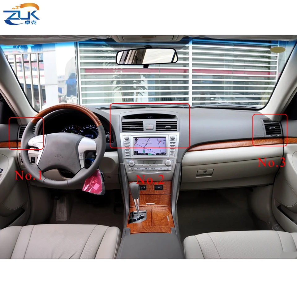 ZUK Кондиционер переменного тока Выходное вентиляционное отверстие для TOYOTA Camry ACV4#2006 2007 2008 2009 2010 2011 драйвер пассажира