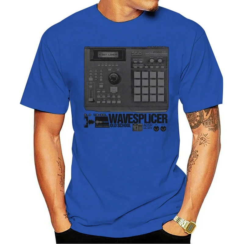 Akai Mpc 2000Xl футболка Beat Maker Drum Sampler секвенсор Dj серый Harajuku топы Модные Классические