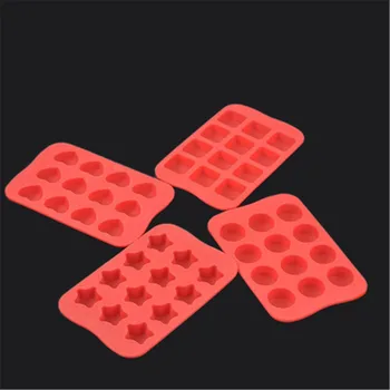 

Multi-shape Heart Star Round Square Soap Silicone Cake Baking Mold Pudding Jelly Ice Cube Tray Chocolate Cake Decorating Molds