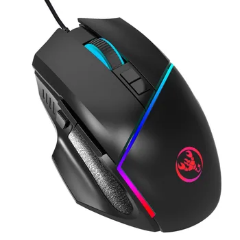 

A876 Wired Mouse Gaming Ergonomic Mouse 6400DPI USB Computer Gamer Mice With 7 LED Backlight For PC Laptop