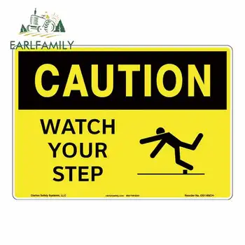 

EARLFAMILY 13cm x 9.1cm for Watch Your Step Car Stickers and Decals DIY Custom Printing Vinyl Car Wrap DIY Custom Printing Decor