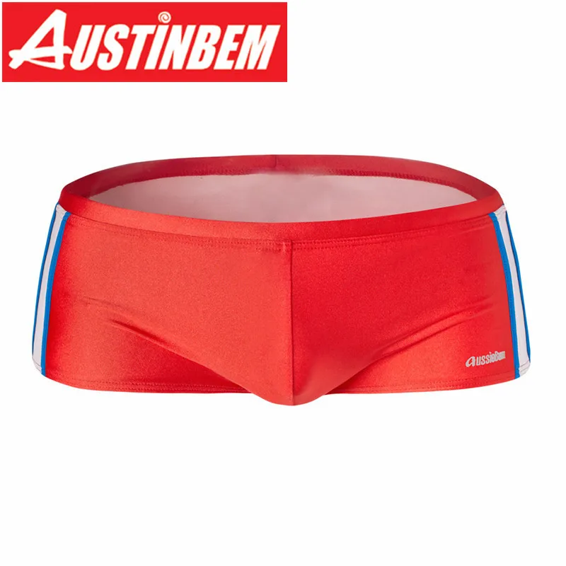 Austinbem купальный костюм короткий De Bain Homme Zwembroek Heren однотонные мужские плавки| |