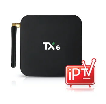 

Tanix TX6 Android 9.0 TV Box with IPTV Subscription for UK Spain Italy France Turkey Germany Ireland Set Top Box