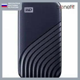 Внешний HDD 500Gb WD My Passport Blue (WDBAGF5000ABL) (WDBAGF5000ABL-WESN) | Компьютеры и офис