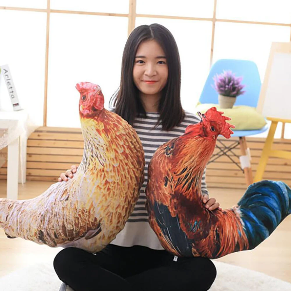 

Simulation Old Hen Doll Pillow Big Cock Children Stuffed Plush Toy Birthday Christmas Gifts