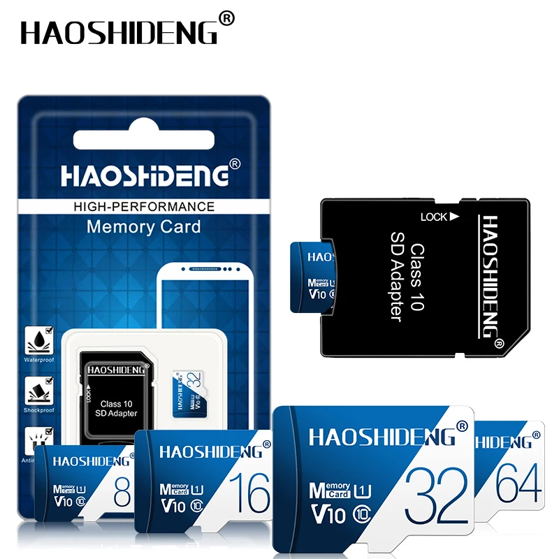 Высококачественная карта памяти Micro SD 32 Гб 64 Гб 128 ГБ флеш-карта cartao de memoria TF карта 16 ГБ 8 ГБ 4 ГБ Подарочный адаптер