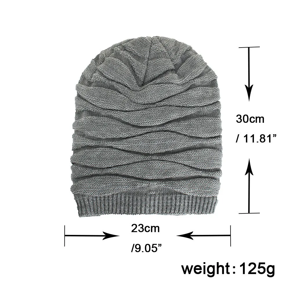 Вязаная шапка для мужчин Skullies Beanies, Зимние головные уборы для мужчин и женщин, шапки Gorros, Мужская теплая однотонная зимняя шапка