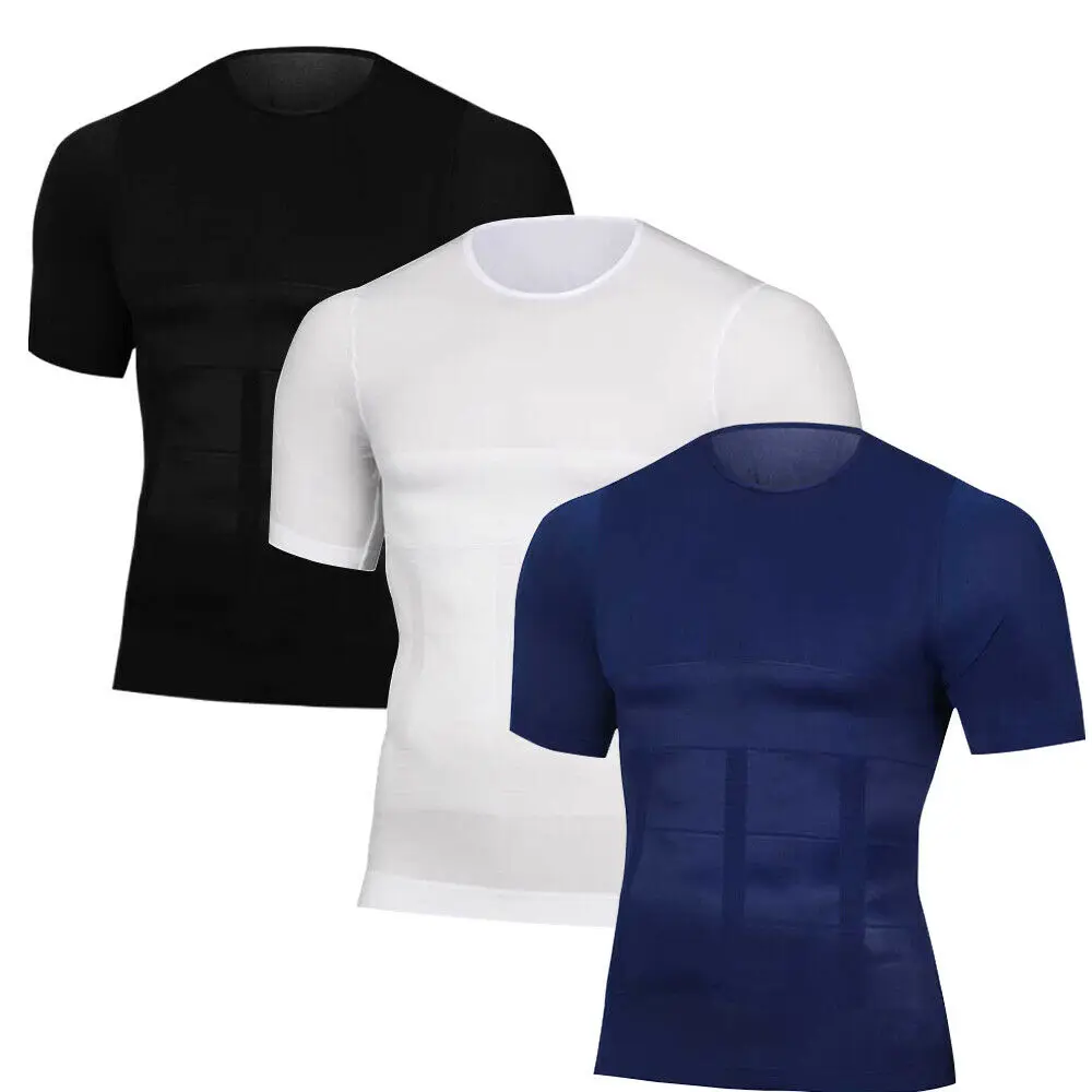 Ophax Men Slimming Body Shaper Tummy Shaper Vest Slimming Underwear Corset Waist Brace Men Bodysuit Health Care Dropship