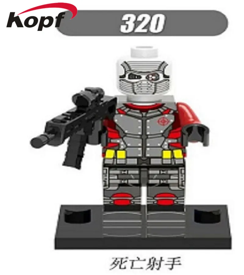 Строительные блоки Super Heroes отряд самоубийц злодей убийца Крок мстительность Demon Deads кирпичи подарочные фигурки для детей игрушки X0122 - Цвет: 320 Without Box