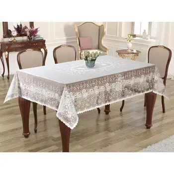 

Knitting Board Pattern Rectangle Table Cloth Sultan Cream