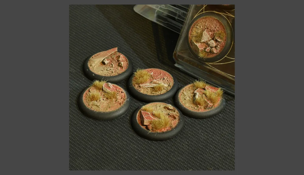 Badlands Bases, Round Lip 40mm (x5) 01