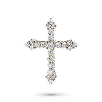 

Pendant in red gold with diamonds