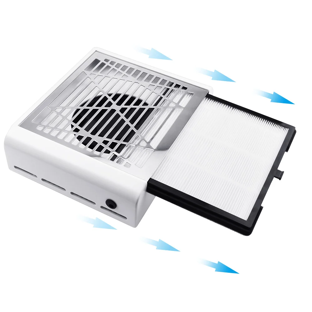 Pаспродажа 60 Вт пылесборник для ногтей пылесос сильный 4500 об мин для удаления ногтей машина для маникюрных салонов инструменты для вентилятора многор...