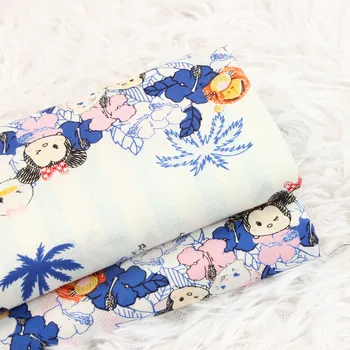 

half meter artificial cotton cartoon mickey print fabric soft cloth for garment dress children's apparel material CR-308