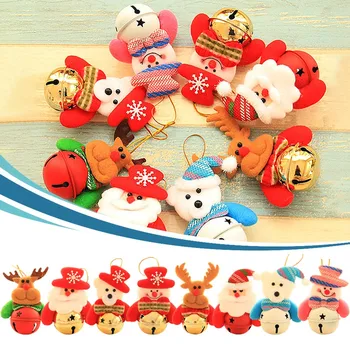 

2021 Christmas Wooden Ornament Merry Christmas Decor Christmas Plush Ball Doll Pendant Ski Snowman Pendant Christmas Tree