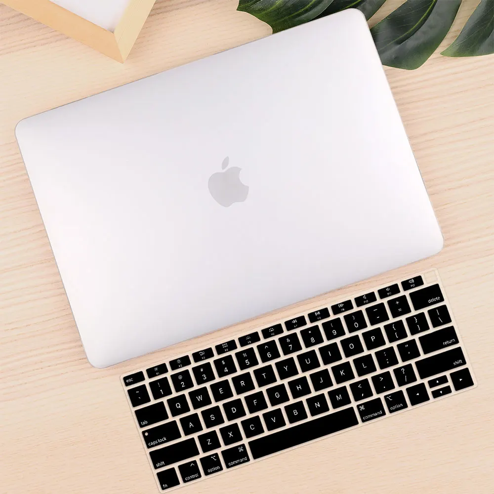 Matte clear Чехол для Macbook Air Pro retina 11 12 13,3 Mac Book 13 15 Touch Bar/Touch ID A1708 A1932 A2159+ чехол для клавиатуры - Цвет: Matte clear