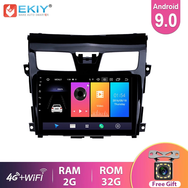 EKIY 10 1 ''IPS Android 9 0 автомобильный радиоприемник для Nissan Teana 2013 2014 2015 стерео