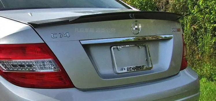 Для Benz W204 спойлер 2008- углеродное волокно автомобиль спойлер заднего крыла для Benz W204 C180 C200 C260 C280 C300 C74 задавайте спойлер
