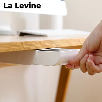 

Home Office Under The Table Pasting Storage Box Stationery Finishing Drawer Type Cosmetic Organization Storage Box Organize Box