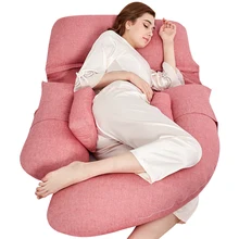 Роскошные очень мягкие постельные принадлежности Подушка для всего тела для беременных женщин u-тип Подушка для беременных и кормящих длинный спящий на боку для беременных