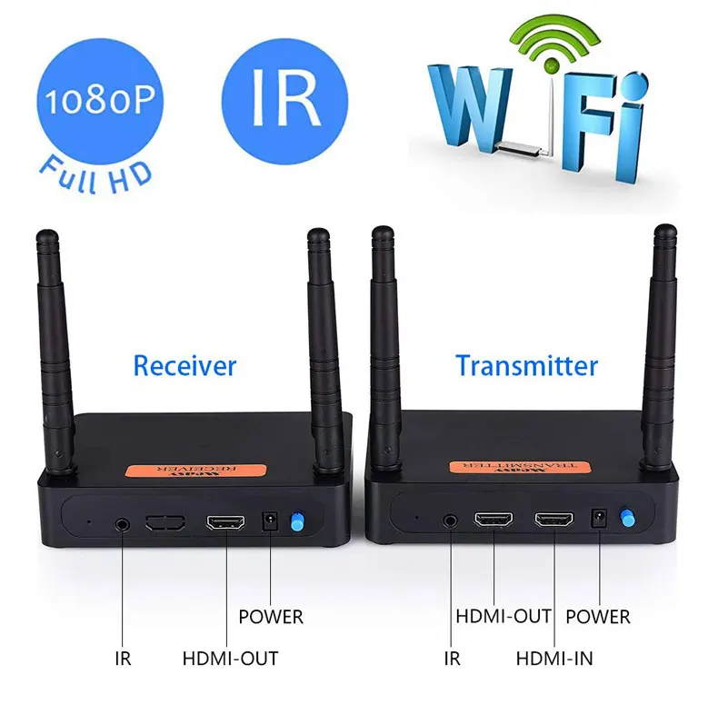 Measy FHD676 2,4G/5G 1080P беспроводной HDMI видео аудио передатчик приемник ИК удлинитель до 200 м hdmi удлинитель HDMI конвертер HD