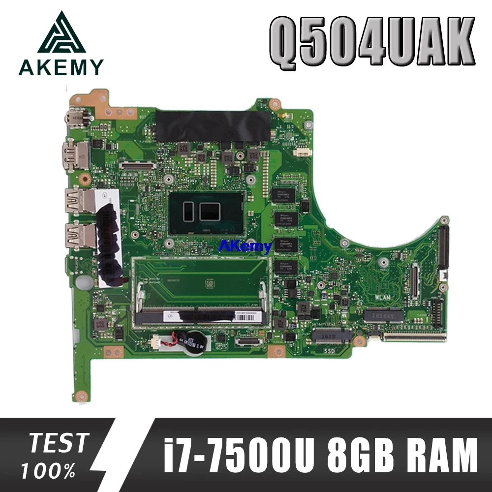 Q504UAK материнская плата для ноутбука ASUS Q504UAK Q504UA Q504U UX560UA UX560UAK материнская плата с i7-7500U 8 Гб оперативной памяти