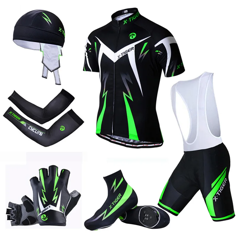 X-Tiger большой комплект для велоспорта, одежда для горного велосипеда, одежда для гоночного велосипеда, летняя форма для велоспорта, комплекты из Джерси, быстросохнущие велосипедные комплекты