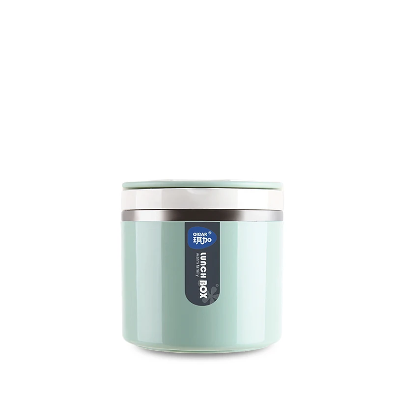 Green 1 Layers Японский портативный тепловой Ланч-бокс из нержавеющей стали, Ланч-бокс для еды, Герметичный Термос, контейнер для еды, Ланч-бокс - Цвет: Green 1 Layers
