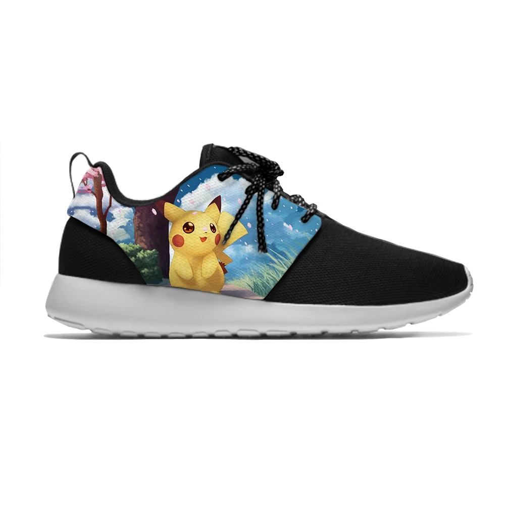 Pikachu Pokemon/популярные милые спортивные кроссовки для бега с героями мультфильмов