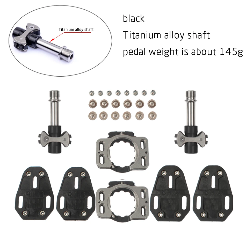 Description Picture 3 of itemTitanium Alloy Axle Road Bicycle Pedals ultra-light self locking pedal pedal road bike auto-lock fur SpeedPlay pedal 204g