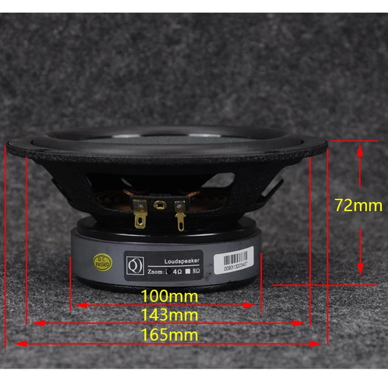 25-50W 4ohm 6.5 Inch Car Mid-woofer Speaker High Sensitivity High Efficiency Car Audio Loudspeaker with Fever Speaker RF-653YM01
