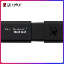Kingston-unidad Flash USB 3,0 para coche, dispositivo portátil de 16GB, 32GB, 64GB, DT104, color negro