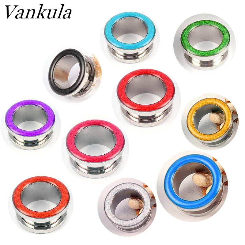 Vankula 2 шт. флуоресцентные цветные ушные мониторы из нержавеющей стали 316L для