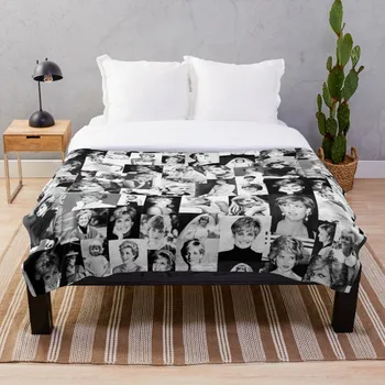 

Lady Diana Blanket Wool Flannel Plush Blanket Bedspread For office Sherpa Blanket Couch Quilt Cover Travel