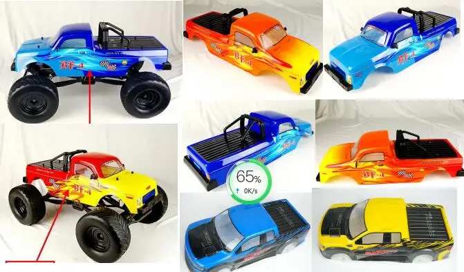 Масштаб 1/10 телефон кузов грузовика подходит для Losi Hobao HSP Redcat Tamiya Kyosho FS HPI VRX Racing 94111