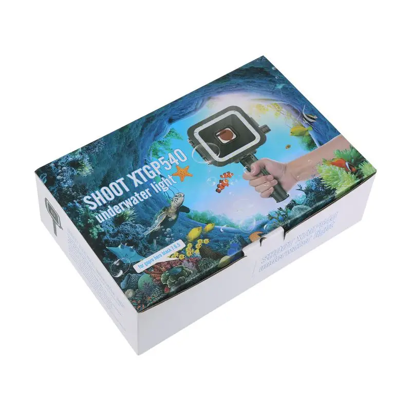 Подводное освещение черный Водонепроницаемый свет для Go Pro Hero 5/6/7 для Аксессуары для Gopro камера