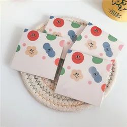 Bloc notes adhésif coloré mignon, étiquette autocollante, coréen Ins, étudiant, papier créatif pour Message Kawaii, papeterie Kpop, 50 feuilles 