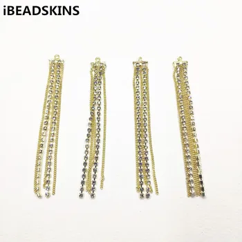 

New arrival! 82x9mm 50pcs Rhinestone Claw Chain charm/Connectors Connectors for Necklace,Earrings parts,hand Made Jewelry DIY