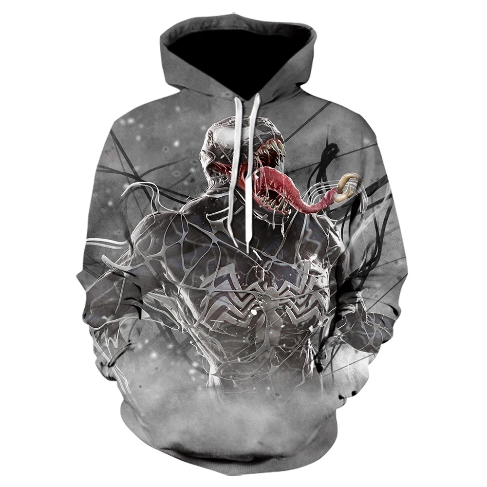 Harajuku sudadera hombre venom Серия movie 3D печать Толстовка Модный свитшот тонкие кофты с капюшоном "Marvel" череп пальто - Цвет: WE-739