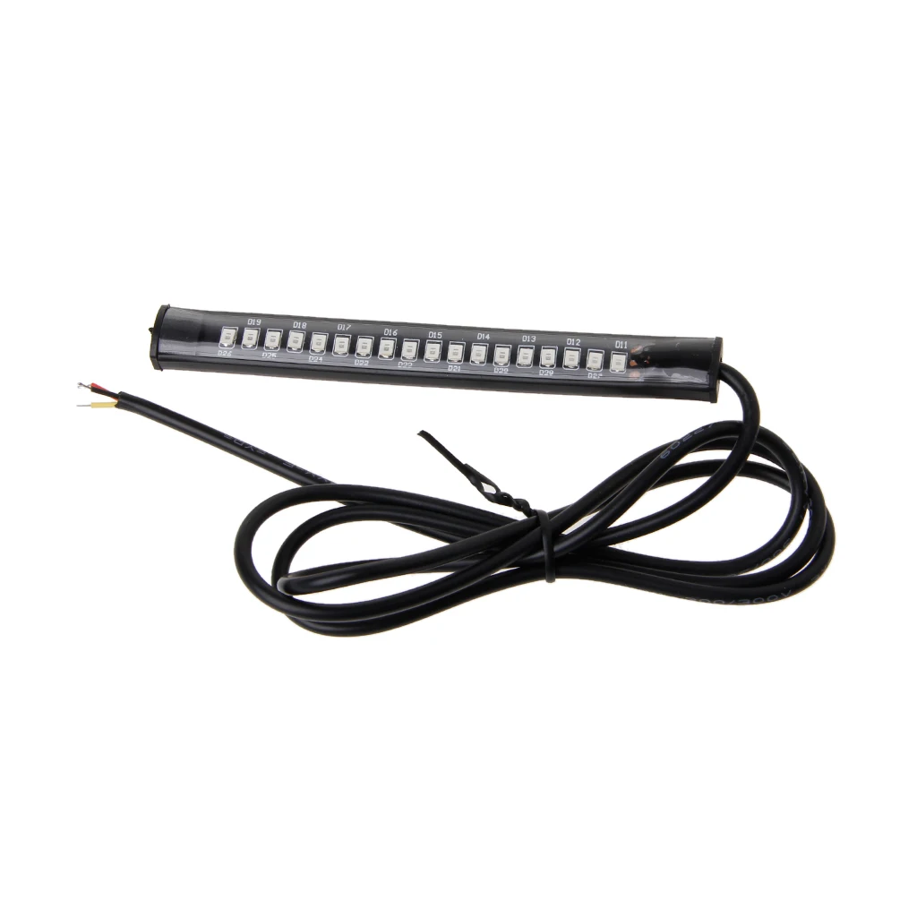 

New 18 LED Motorcycle ATV Tail Brake Light Stop Turn Signal Lamp Flexible Strip Light For Honda Cafe Racer Drop Shipping