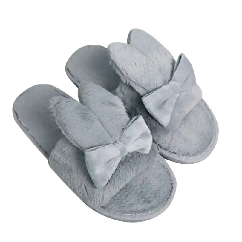plush flip flop slippers