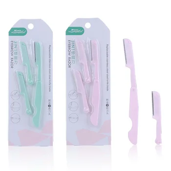 

Face Eyebrow Hair Shaver Remover With Replaceable Blade Eyebrow Trimmer Blade Razor Epilator Makeup Beauty Tools For Women