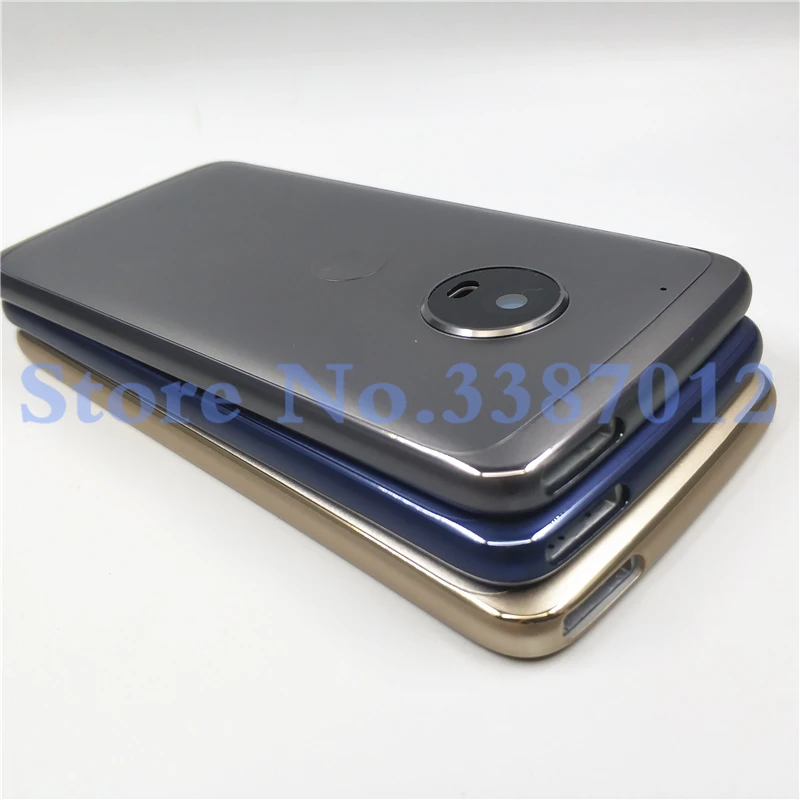 Для Motorola Moto G5 Plus XT1686 Задняя крышка батареи Совершенно новая средняя крышка рамка Корпус с объективом(без боковых кнопок