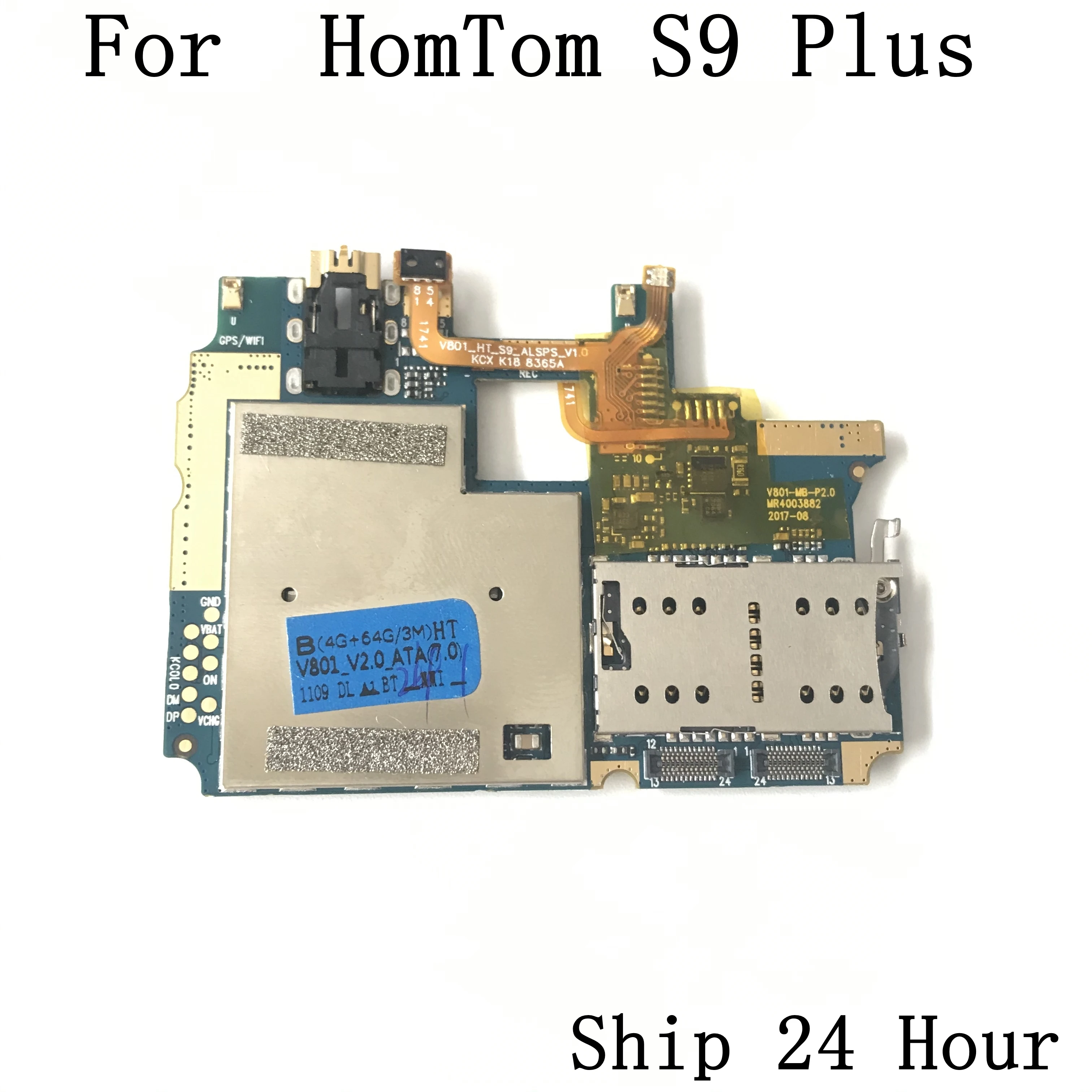 

HomTom S9 Plus Used Mainboard 4G RAM+64G ROM Motherboard For HomTom S9 Plus Repair Fixing Part Replacement