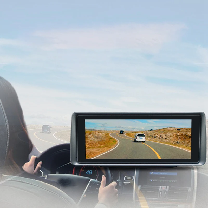 

New 6.86 Inch 4G Car Dvr Android 5.1Gps Navigation Wifi Hd 1080P Dashcam Video Recorder Phone App Remote Monitor