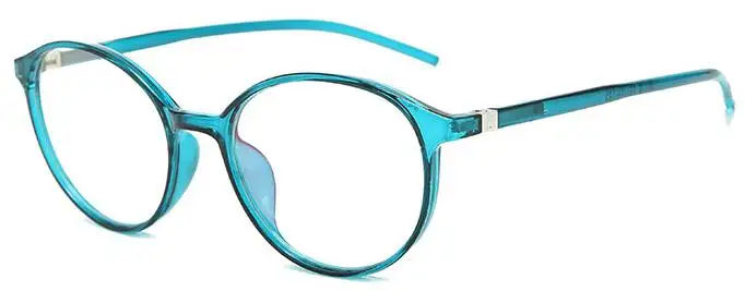 C3 clear blue clear Прозрачные круглые очки Оптические очки унисекс Рамка прозрачный синий цвет оправы для очков для женщин и мужчин компьютерные очки - Цвет оправы: C3 clear blue clear