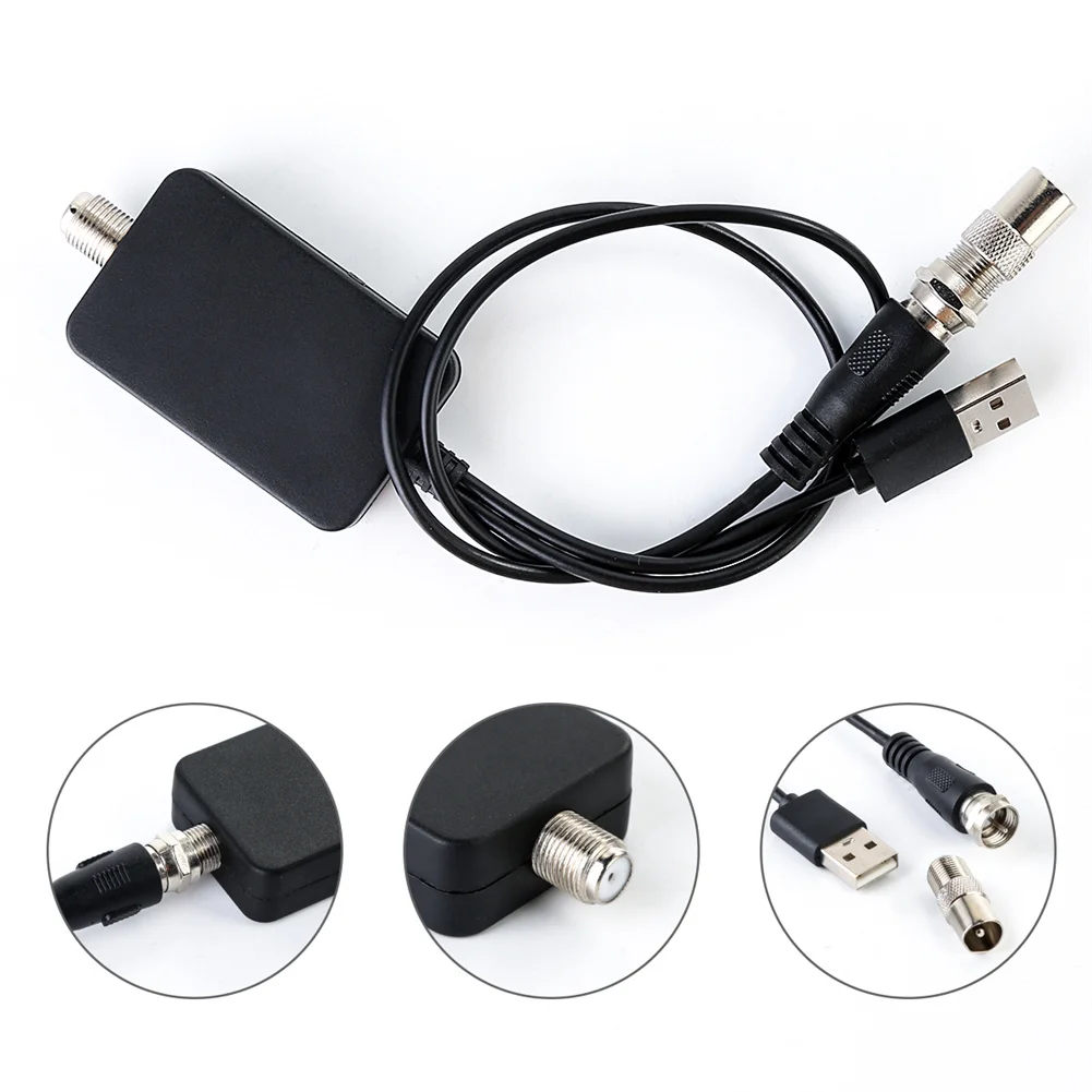 Smart HDTV Antenna Amplifier Signal Booster for Cable TV Aerial Adapter USB Low Noise Easy Installtion Digital HD DVB-T2 ATSC