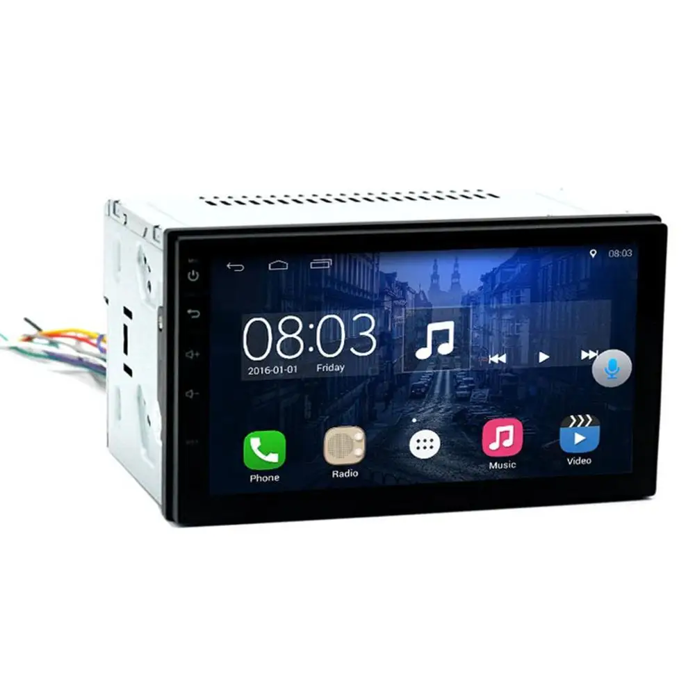 7 дюймов Android универсальный автомобильный gps навигации плеер 4 ядра HD емкостный Экран Системы 8,0 gps навигационная Интегрированная машина