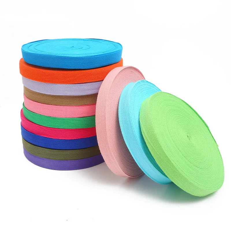5Meter 2cm Multi Color Herringbone Tape Ribbons 100% Cotton Woven Ribbon Sewing Overlock Cloth Strap Belt DIY Accessories ribbon decoration sewing ribbon cotton ribbon