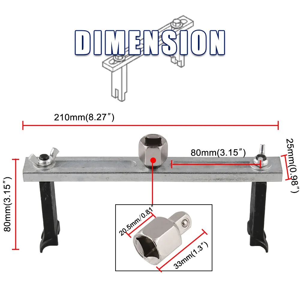 Llave Extractor Tapa Tanque Bomba De Gasolina Universal Rect Llave Extractor Tapa Tanque Bomba De Gasolina Universal Rect